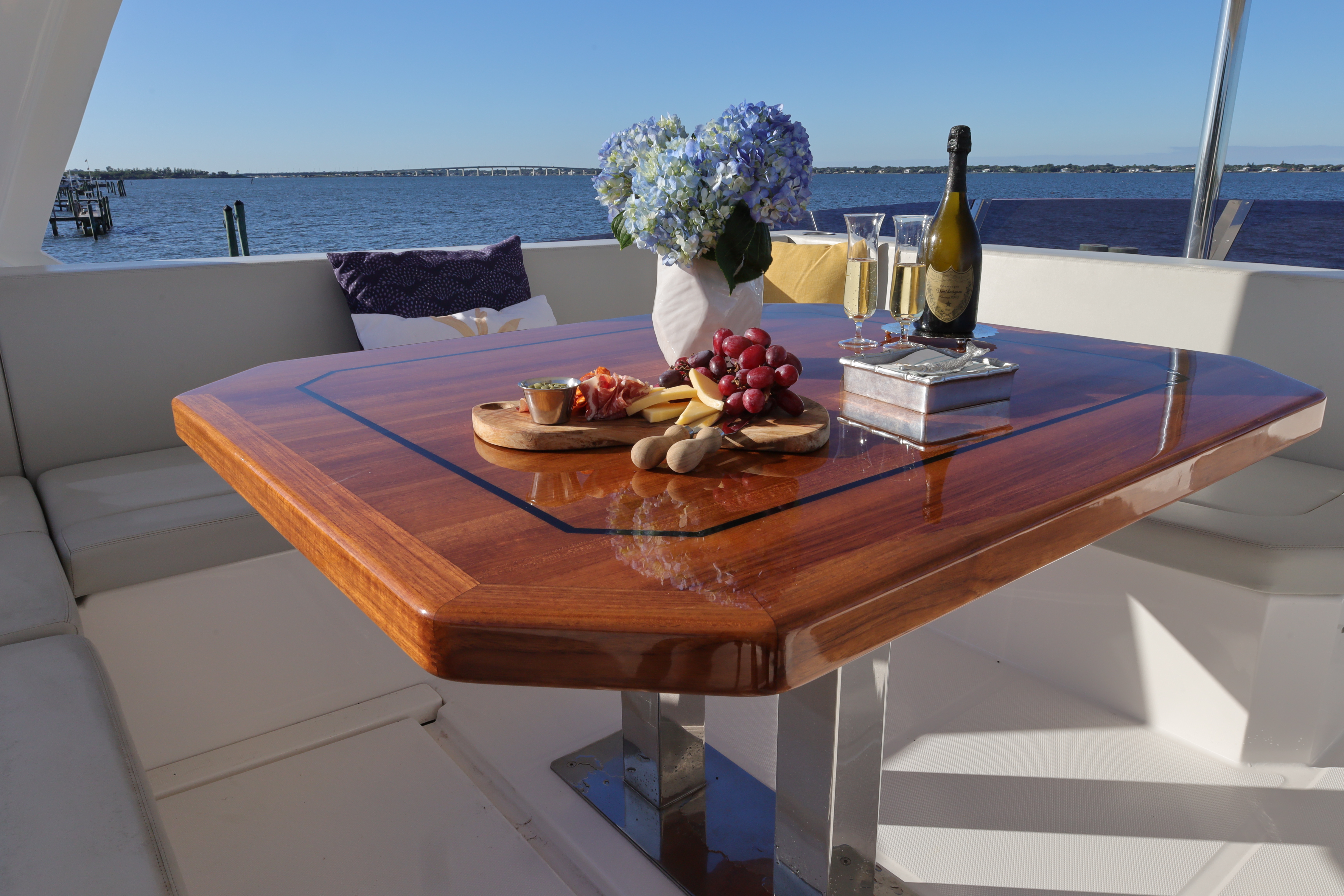 Leopard 46 Power Cat for sale - Interior and exterior views of luxury power catamaran 4